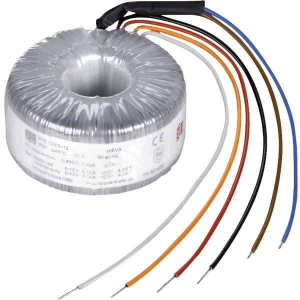 Block RTE 80/2x18 80 VA toroidal isolation transformer 230 V to 2 x 18 V - Image 1 of 1