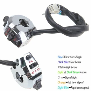 22mm 7/8" Handlebar Horn Turn Signal Light Switch Control Universal Motorcycle - Picture 1 of 9