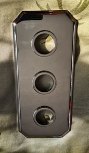 Triple Concealing Plate for Shower Rectangular - Chrome 28cm Long x 12cm Wide - Picture 1 of 4