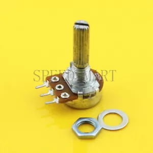 B50K Ohm Linear Taper Rotary Potentiometer Switch Pot 25mm Shaft 3 Pins - Picture 1 of 3