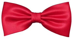 vorgebundene TigerTie Satin Fliege - Farbe Uni einfarbig + Geschenkbox - Bild 1 von 21