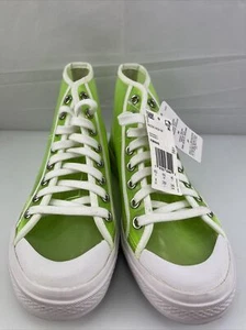 Adidas Nizza Hi Transparente Mujer Zapato Informal Verde Neón Zapatilla Talla 8 - Imagen 1 de 12