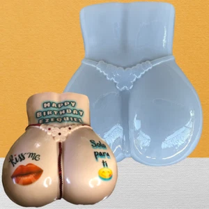 1 Molde Pompis con Tanga para Gelatina Incluye 1 transferencia Hoja Bond Para Decorar - Imagen 1 de 5