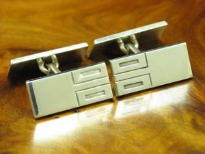 925 Argento Sterling Gemelli / Vero Argento / 9,6g - Foto 1 di 3