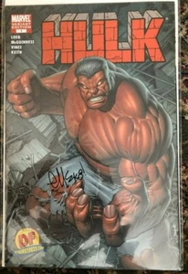Hulk 1 Variant Singed By Ed McGuinness 1st Red Hulk thunderbolts - Picture 1 of 3