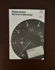 ORIGINAL TOYOTA SERVICE BOOK YARIS iQ AYGO AURIS COROLLA PRIUS VERSO C-HR RAV4 - Picture 1 of 5