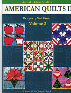 Stained Glass Pattern Book American Quilts II Aanraku Great For Fusers! 