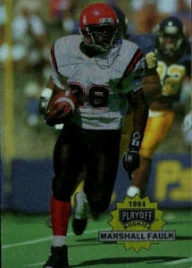 1994 Playoff Marshall Faulk Rookie RC #304 - Foto 1 di 2