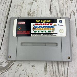 Fun N Games Paint Games Music Style (PAL) Super Nintendo Entertainment System 