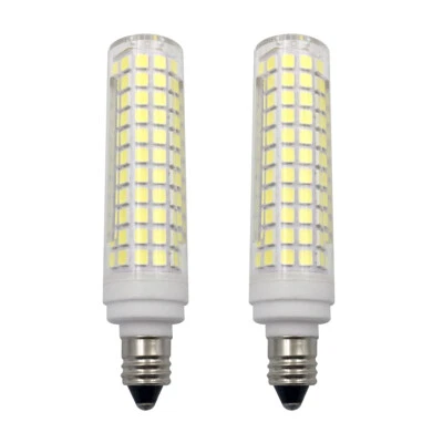 2pcs E11 LED Light bulb 10W 110V 136-2835 SMD Ceramics Lamp Equivalent 100W H - Image 1 of 4