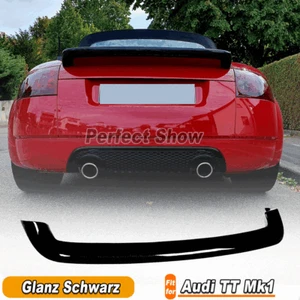 Passt für Audi TT MK1 8N 1998-06 Glanz Schwarz Heckspoiler flügel Spoiler Lippe - Bild 1 von 10