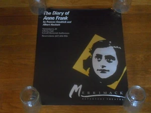 DAS TAGEBUCH DER ANNE FRANK Bühnenstück POSTER Frances Goodrich Albert Hackett LOWELL - Bild 1 von 2