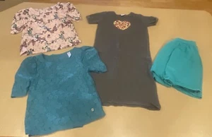 Lot Of Girls Clothing Size 10 Gymboree - Valentines Day Dress, 2 Shirts & Skirt - Picture 1 of 16