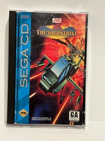 AH-3 ThunderStrike Sega CD, Complete Case+Manual+Reg Card ~Tested/Nice Manual+CD