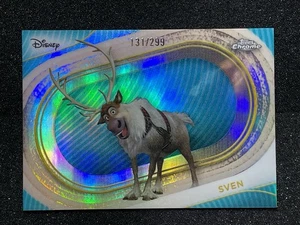 2025 Topps Chrome Disney TEAL rifrattore blu #/299 SVEN #112 - Foto 1 di 2