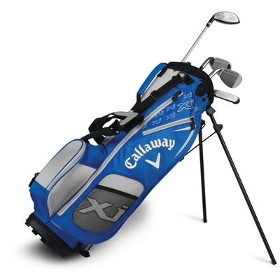 New Callaway Golf X Junior 1 4-Piece Set with Bag Junior Flex Blue - Image 1 of 4