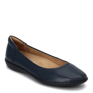 Women's Naturalizer, Flexy Flat E8047L1400 Navy LEATHER - Picture 1 of 8