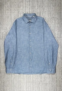 A.B.C.L. Garments Selvedge Shirt, MEN'S EXTRA LARGE, Light Fine Stripe JAPAN - Picture 1 of 8