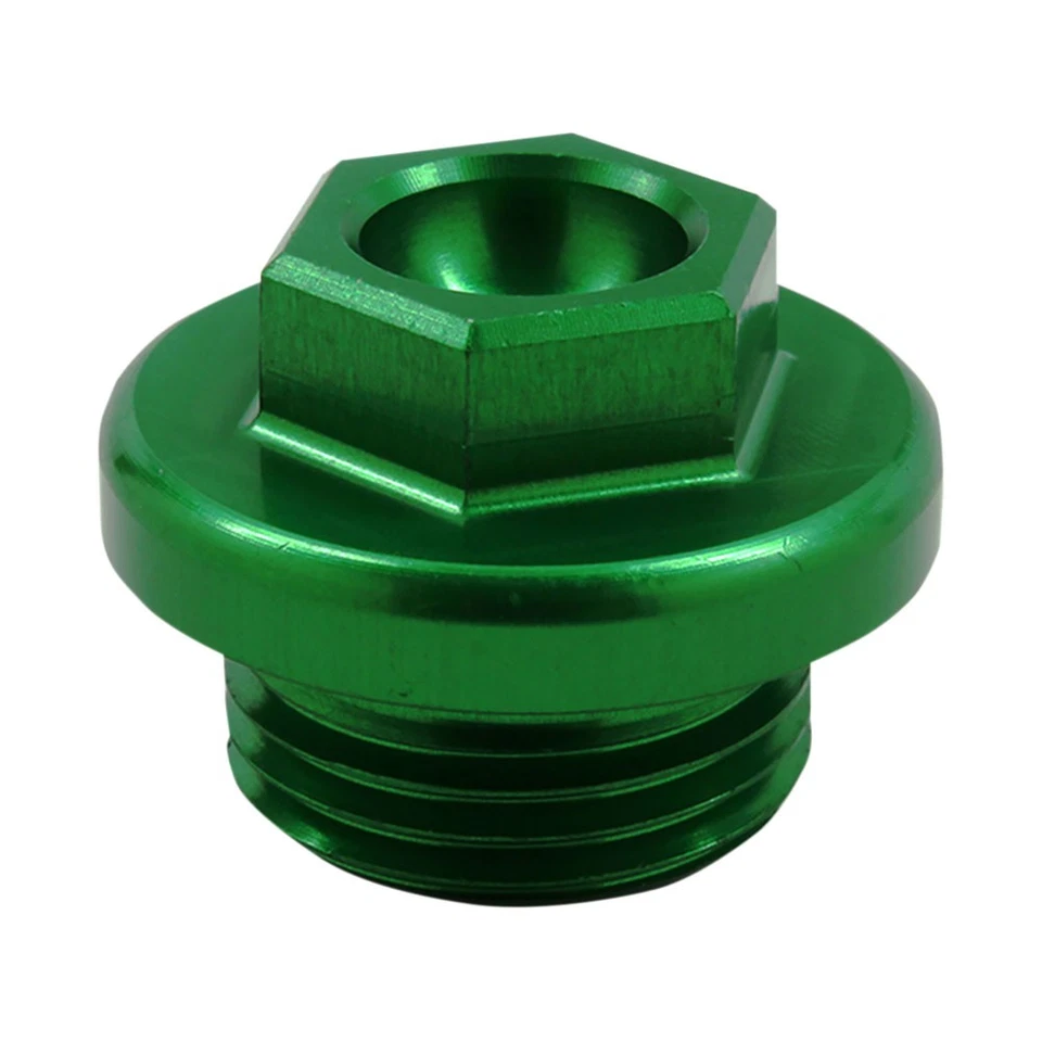 Works Connection Oil Filler Plug Green For KAWASAKI KFX 450R 2008-2014 - Image 1 of 3