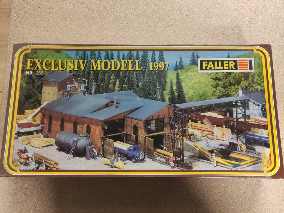 Faller H0 365 Gebäude Bausatz Sägemühle Sägewerk Exclusiv Modell von 1997 (P330) - Bild 1 von 1