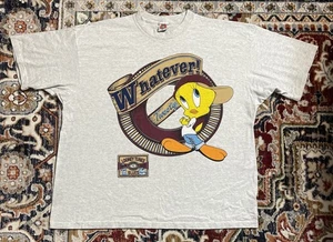 Vintage 1997 Looney Tunes Tweety Whatever Single Stitch T-Shirt ADULT XXL 2XL - Bild 1 von 7