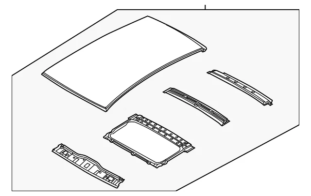 Genuine GM Roof Panel 96533462 - Image 1 of 2