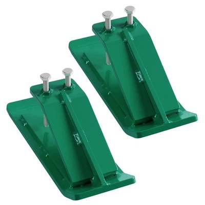 Protector de canastilla de tractor 2 piezas protector de borde de esquí con tuercas y pernos de doble bloqueo Foto 1 de 4