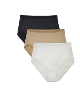 VANITY FAIR Women Size 3XL 3-Pair Undershapers Hi Cut Underwear Panties - Picture 1 of 6