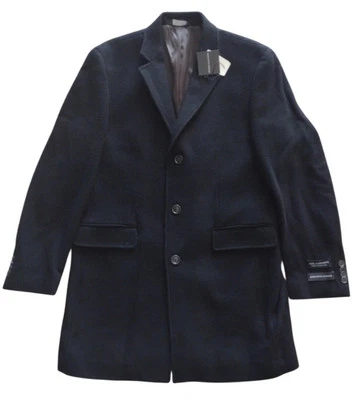 Saks Fifth Avenue Coat Men's Medium Black Wool Jacket Business Winter Formal - Image 1 of 4