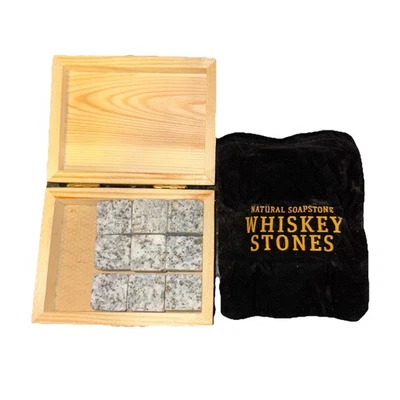 Kit de piedras de whisky de piedra de jabón natural regalo vacaciones medias relleno Foto 1 de 4