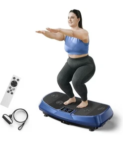 MERACH Vibration Plate Exercise Machine 3D&4D Vibration Plate LED Display 300LB - Picture 1 of 10