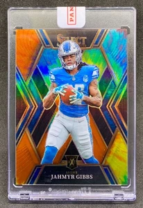 2022 Select JAHMYR GIBBS Lions Tie Dye Prizm Sealed XRC 2023 Rookie RC SP /25 - Bild 1 von 2
