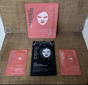 Rodial Dragon's Blood Hyaluronic Jelly Face Snake Mask Hydrate Tone Eye Patches - Picture 1 of 9