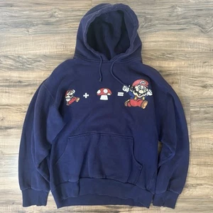 Mario Hoodie Youth Medium Navy - Picture 1 of 7