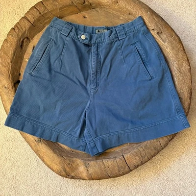 Pantalones Cortos Vintage Años 90 Liz Sport Claiborne Para Mujer 14 Azul Costero Abuela Preppy Foto 1 de 3