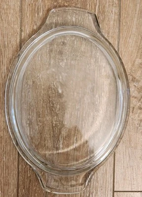 Vintage 1.5 Qt Anchor Hocking Fire King 433 Replacement  *LID ONLY*  Clear Glass - Image 1 of 4