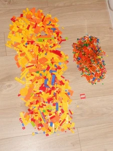 Lego Restposten-riesiges 1kg Farben, inkl. viel Transparent-100% Original Lego Konvolut - Bild 1 von 1