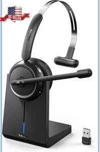 LEVN Bluetooth 5.2 Headset Wireless Headset, Mic, Noise Cancelling 65HR No Box - Photo 1 sur 6