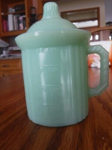 Mosser Glass Jadeite Measuring Jar with lid - Picture 1 of 14
