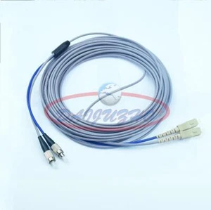 3M Armored MM Duplex Fiber Optic Patch Cord 62.5/125 SC to FC UPC Fiber Cable - Picture 1 of 6