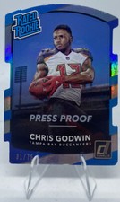 Chris Godwin 2017 Panini Donruss Rated Rookie Press Proof Holo Die Cut /75 #305