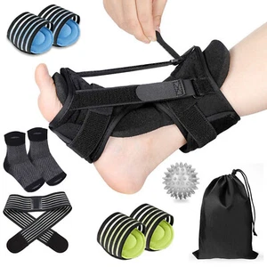 Night Splint Plantar Fasciitis Adjustable Ankle Brace Foot Drop Orthotic Brace - Picture 1 of 12