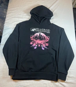 Limp Bizkit Shirt Tour Sweatshirt Black Hoodie Black Concert Mens L Metal Rock - Picture 1 of 23