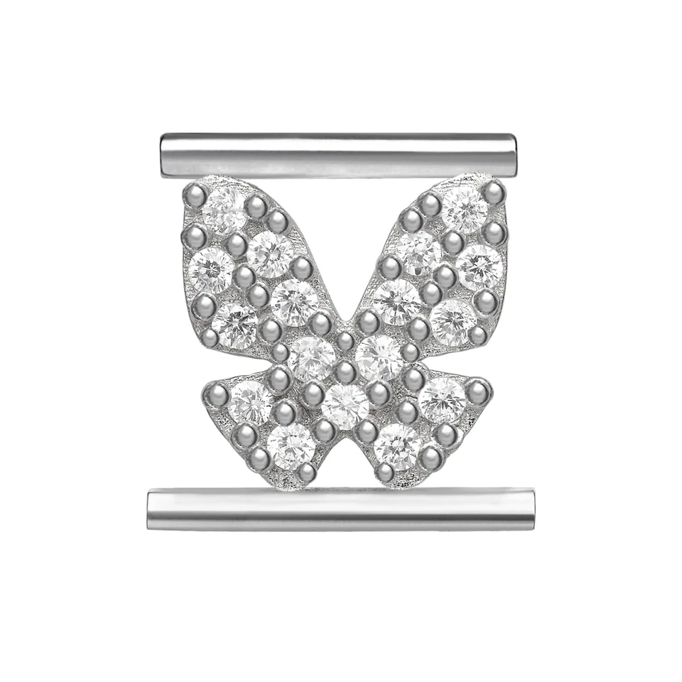 Ciondoli Donna Eleonora Giordani Argento Farfalla Zirconi EG0034  - Immagine 1 di 1