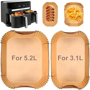 Backpapier Für Philips Dual Basket Airfryer 3000-Serie 6L/3L Tefal EY9018 Dual ✅ - Bild 1 von 12