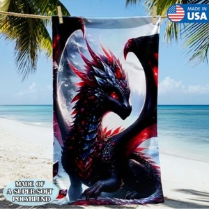 Dragon Oversize Beach Towel Quick Dry Soft Microfiber Extra Large Bath Towels - Picture 1 of 10