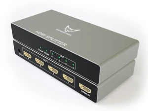 4K HDMI Splitter 1 in 4 out, Ultra HD 4K@60Hz, EDID, HDMI 2.0, HDCP 2.2 - Imagen 1 de 7