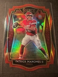 2020 Panini Select NFL Patrick Mahomes Red Premier Level Die Cut #130 Chiefs - Picture 1 of 2