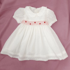 white summer dresses for Girls Smocked Dress kids girl embroidery