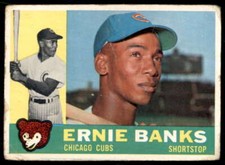 1960 TOPPS ERNIE BANKS CHICAGO CUBS #10  FR X2135